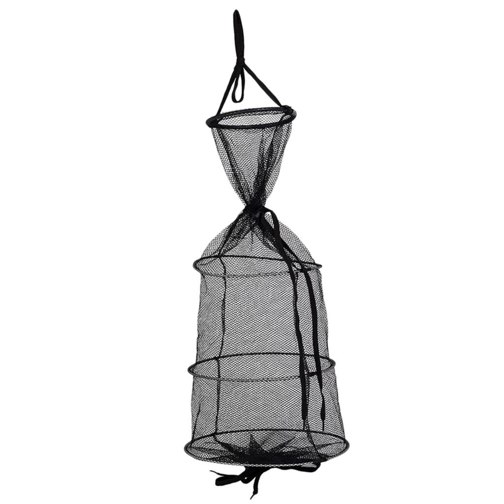 Folded Fishing Net Trap for Shrimp Carp Crayfish Crab Baits Mesh Trap