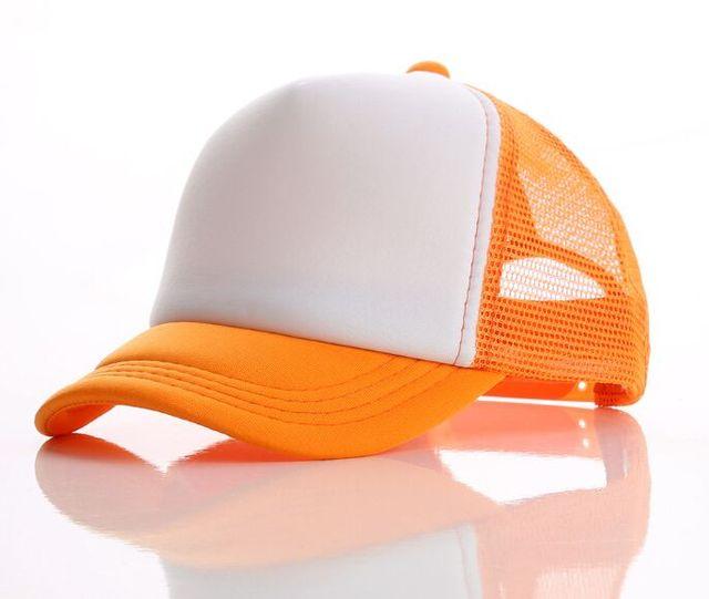 Trẻ Em Cho Bé Tự Tùy Chỉnh Logo Trucker Nón Mùa Hè Bé Trai Acrylic In Logo Mũ Lưỡi Trai Bóng Chày Trẻ Em Bé Gái Lưới Nón Color: 14 Size: No logo Age Range: Kids