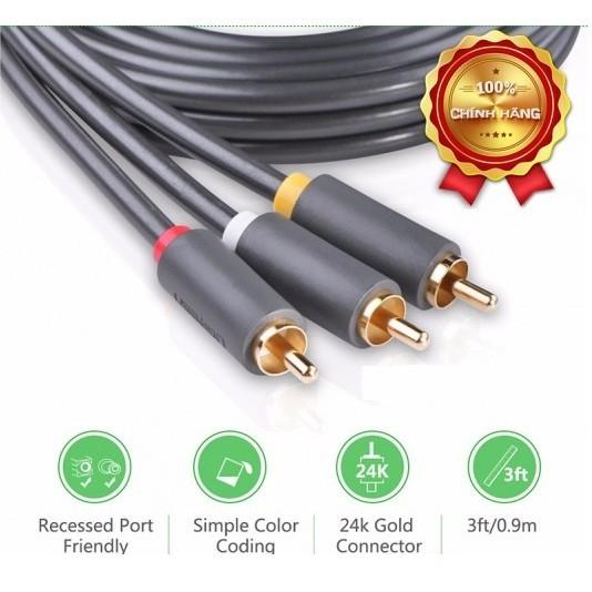 Cáp AV hoa sen dài 1.5M Ugreen 10524 - Hàng chính hãng