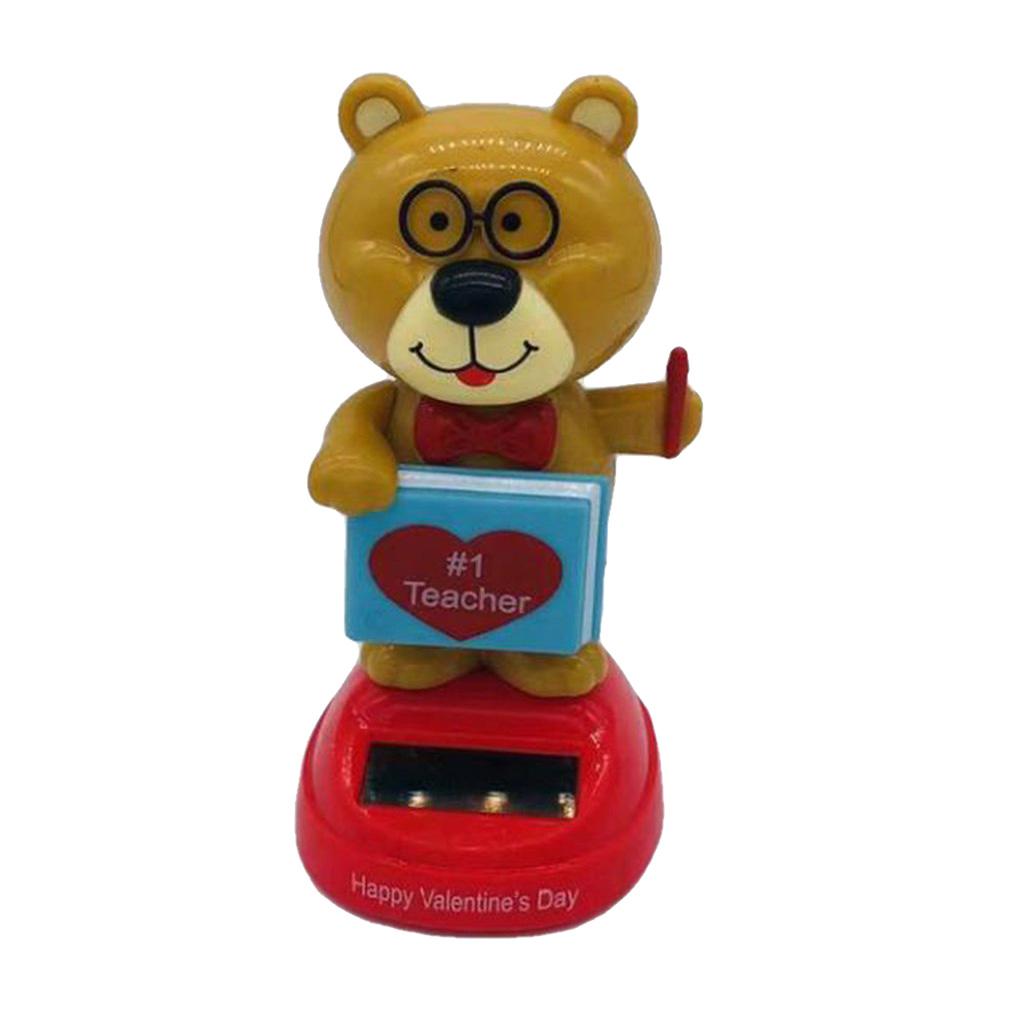 Solar Powered Toy Figure Model Dancing Toy Home Car Decor Xmas New Year Gift
