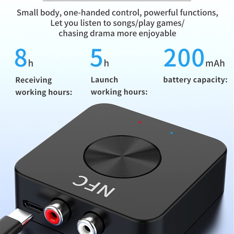 SOAIY Bộ Thu Tín Hiệu Âm Thanh AUX RCA Bluetooth BT-21 - Hàng Nhập Khẩu
