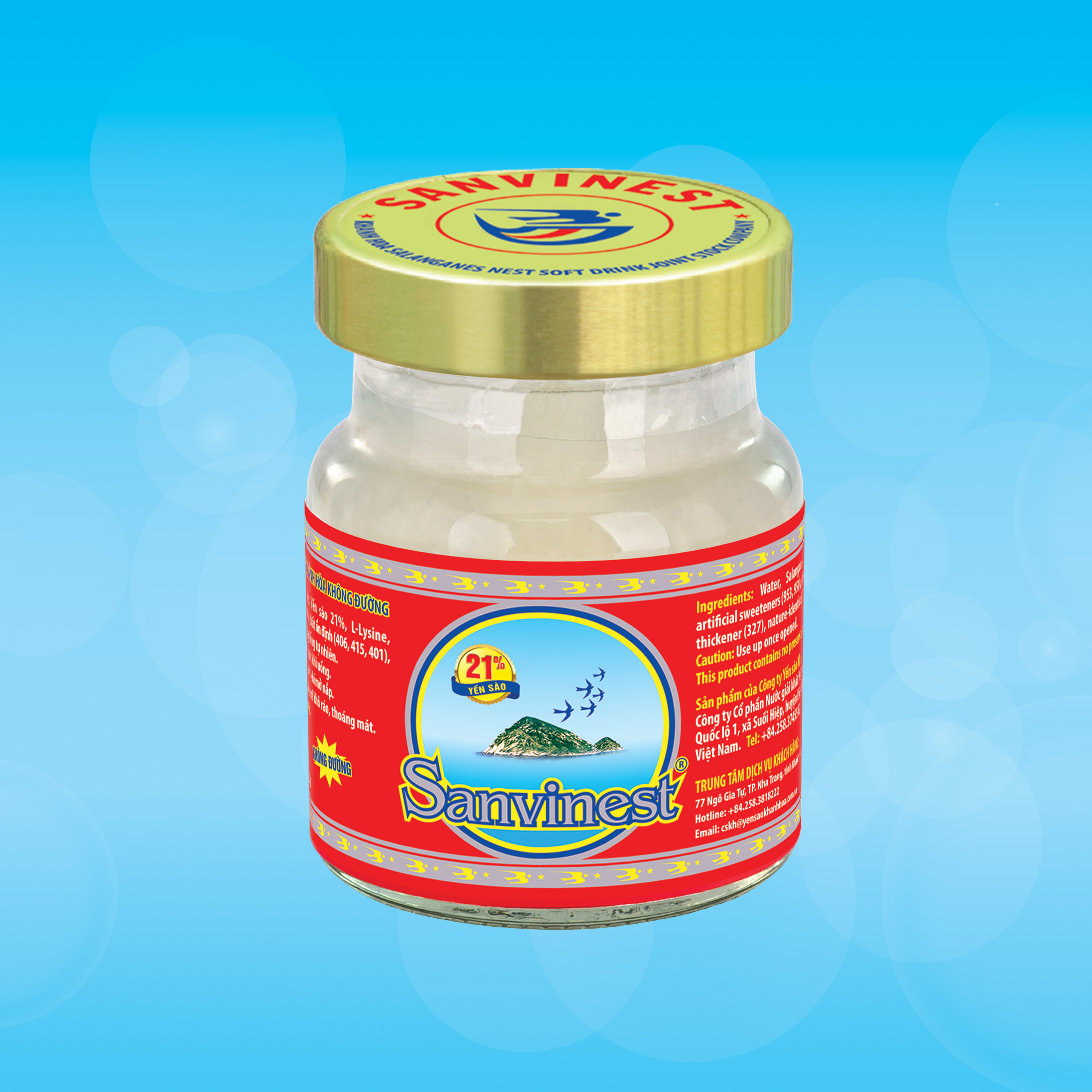 [Combo 30 lọ] Nước Yến sào Sanvinest Khánh Hòa không đường lọ 70ml - S102