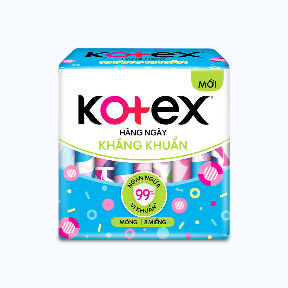 Băng Vệ Sinh Hằng Ngày Hương Tự Nhiên Kotex gói 8 miếng