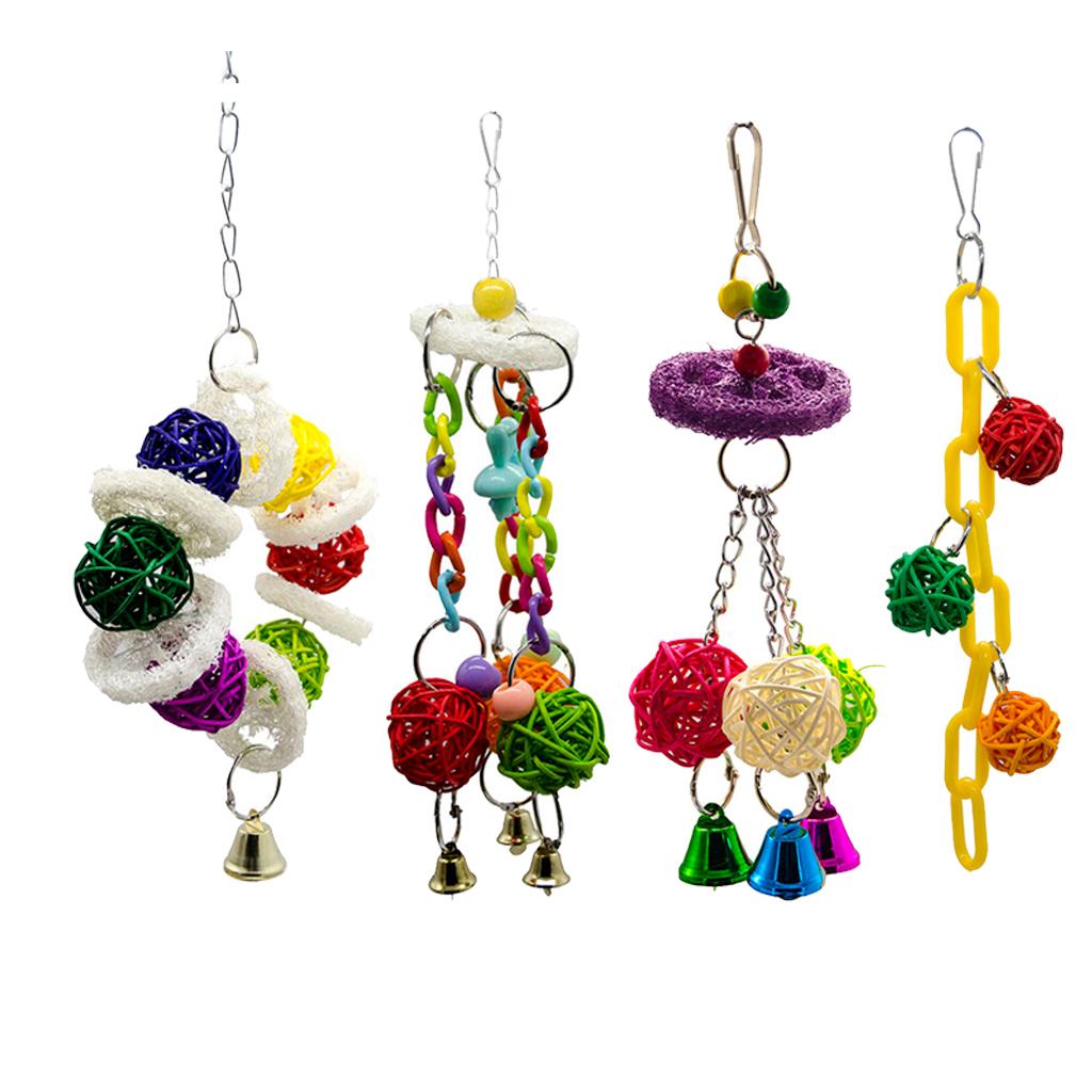 Bird Toy Conure Foraging Hanging Toy for Small Medium Parrots  Type 1