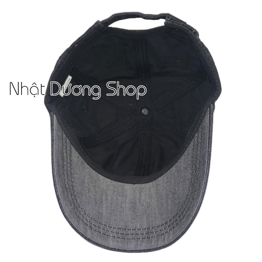 Nón kết jeans thời trang không thêu - Jean rách 2 bên