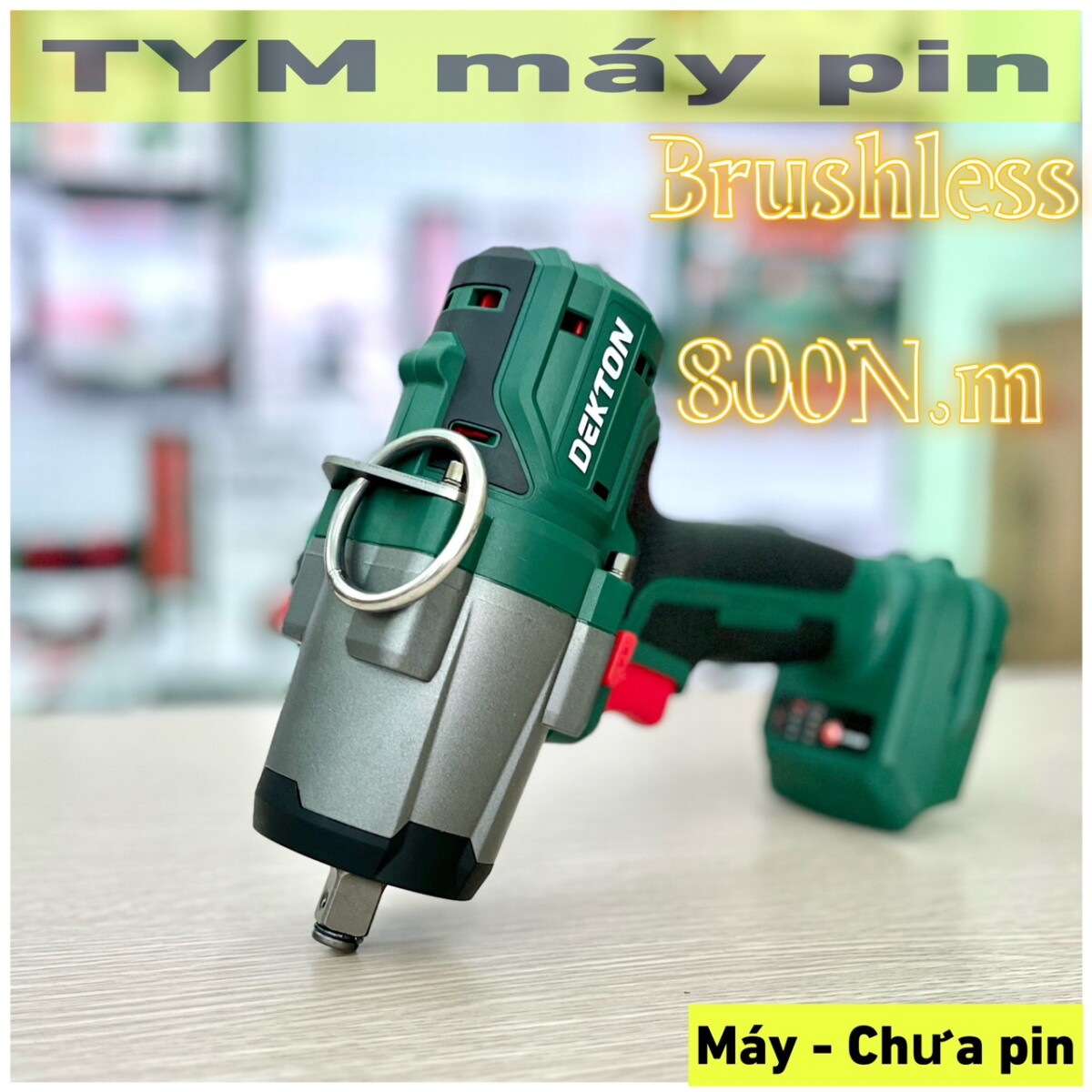 Thân máy siết bulong pin Dekton M21-IW800N 800N.m - TYM MÁY PIN