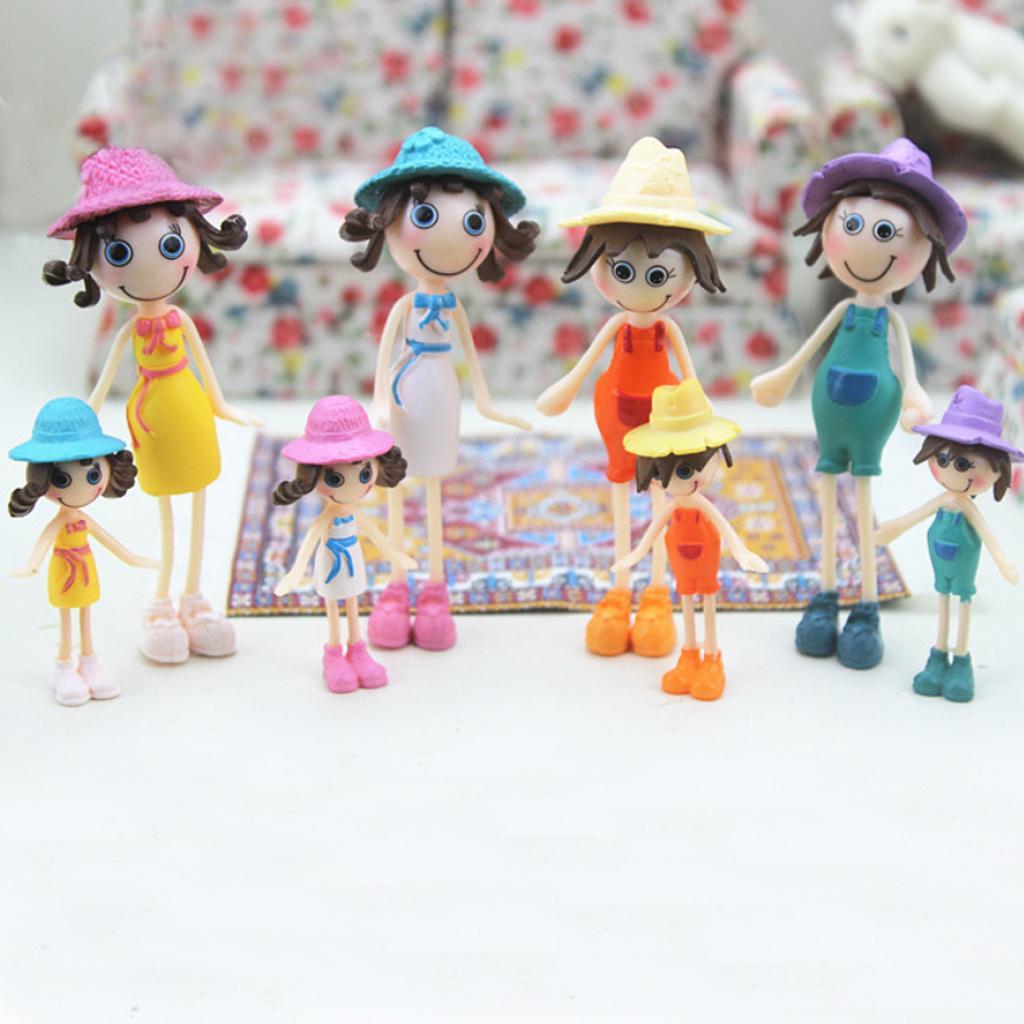 1/12 Dollhouse Miniature Dolls for Scenes Accessory White