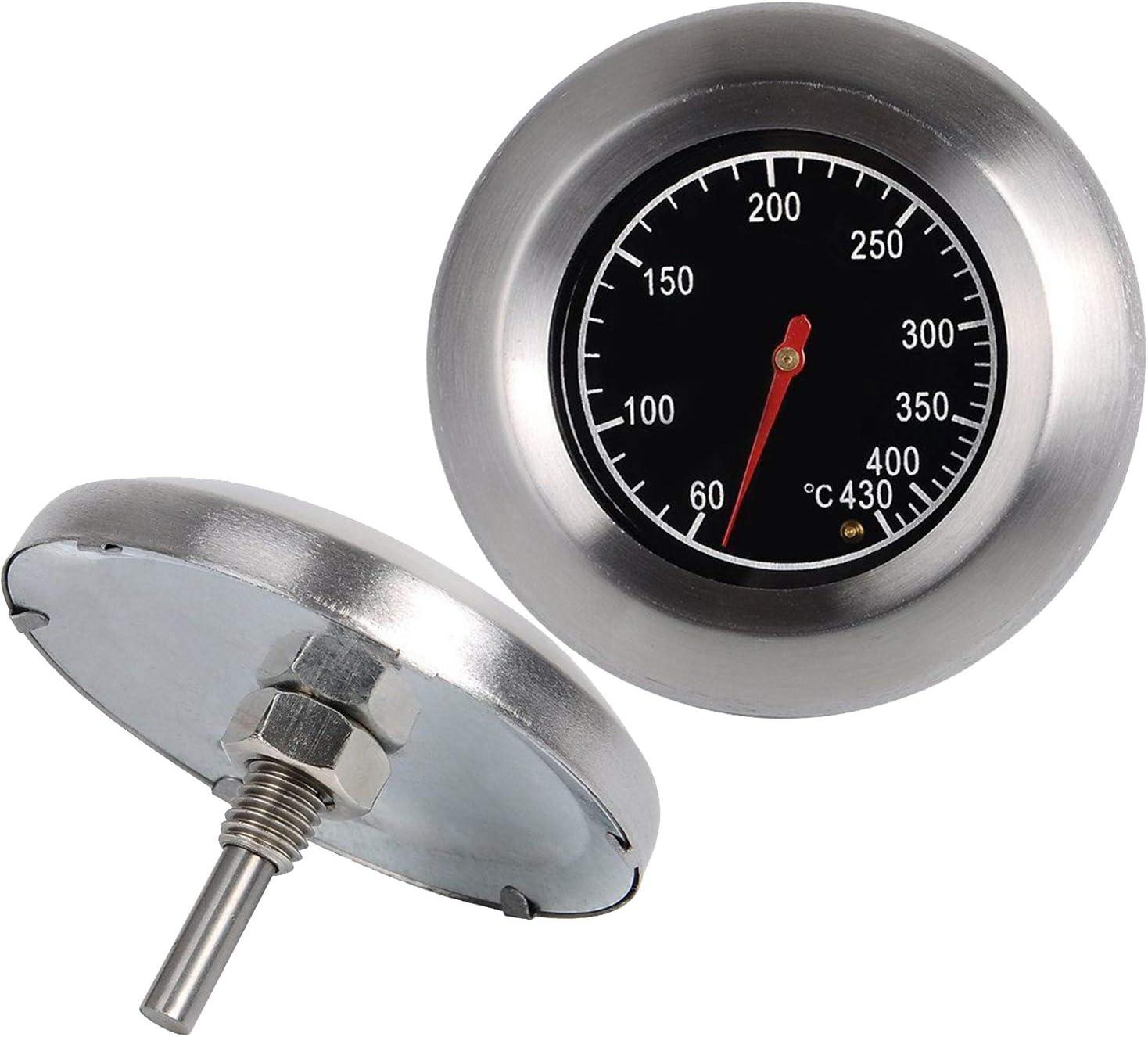 Nhiệt Kế Thép Không Gỉ, Nhiệt Kế Kim Loại, Dùng Cho Lò Nướng Gas Nướng Bằng Thép Không Gỉ,