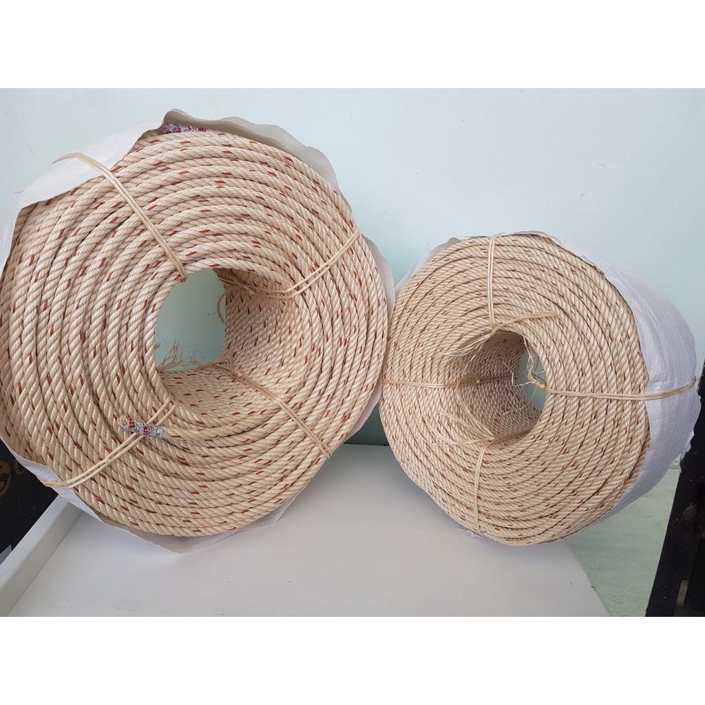 1kg Dây thừng PP 7ly LOẠI I siêu bền. dây CHỊU LỰC CAO kéo bạt mai che di động, giếng trời, dây an toàn, cứu sinh
