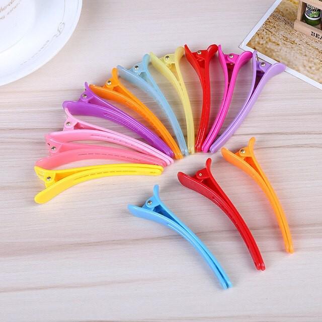 Kẹp tóc nhựa cứng nhiều màu- màu ngẫu nhiên