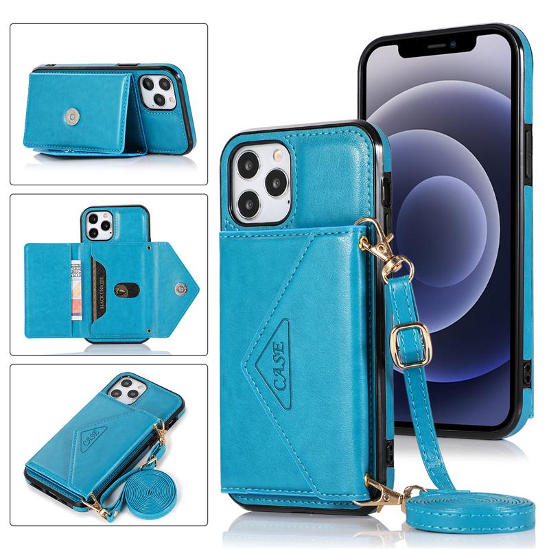 Bao Da Nắp Gập Có Ngăn Đựng Thẻ Hít Nam Châm Thời Trang Cho Iphone12 Mini 11 Pro Xs Max Xr I8 I7