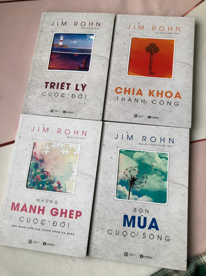 Combo Bộ Sách Jim Rohn: Triết Lý Cuộc Đời + Bốn Mùa Cuộc Sống + Chìa Khóa Thành Công + Những Mảnh Ghép Cuộc Đời