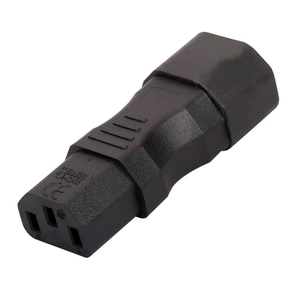 IEC 320 C14 Male to C13 Plug Female Power Plug Converter Power Adapter