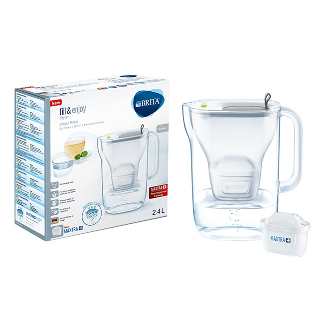 Bình Lọc Nước BRITA Style Grey - 2.4L (Kèm Maxtra Plus)