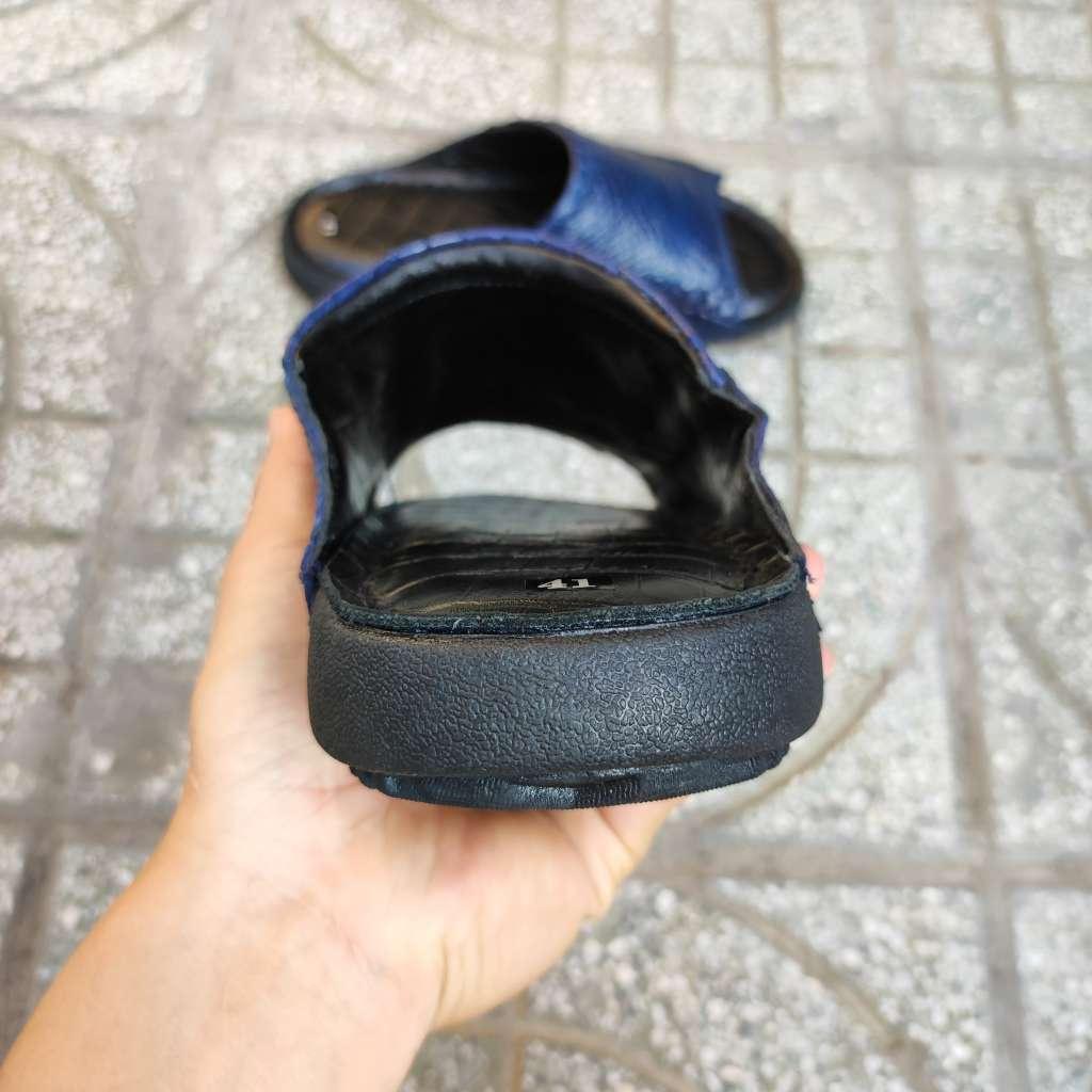 Dép nam Cá sấu Xanh navy Đẳng cấp đích thực!