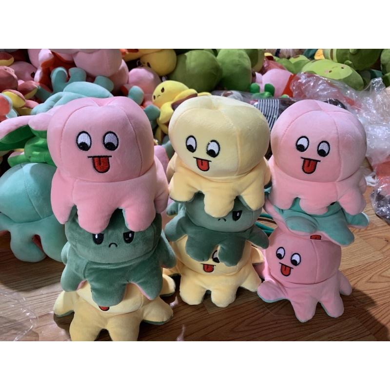 Bạch tuộc cảm xúc nhồi bông 18cm bề ngang .