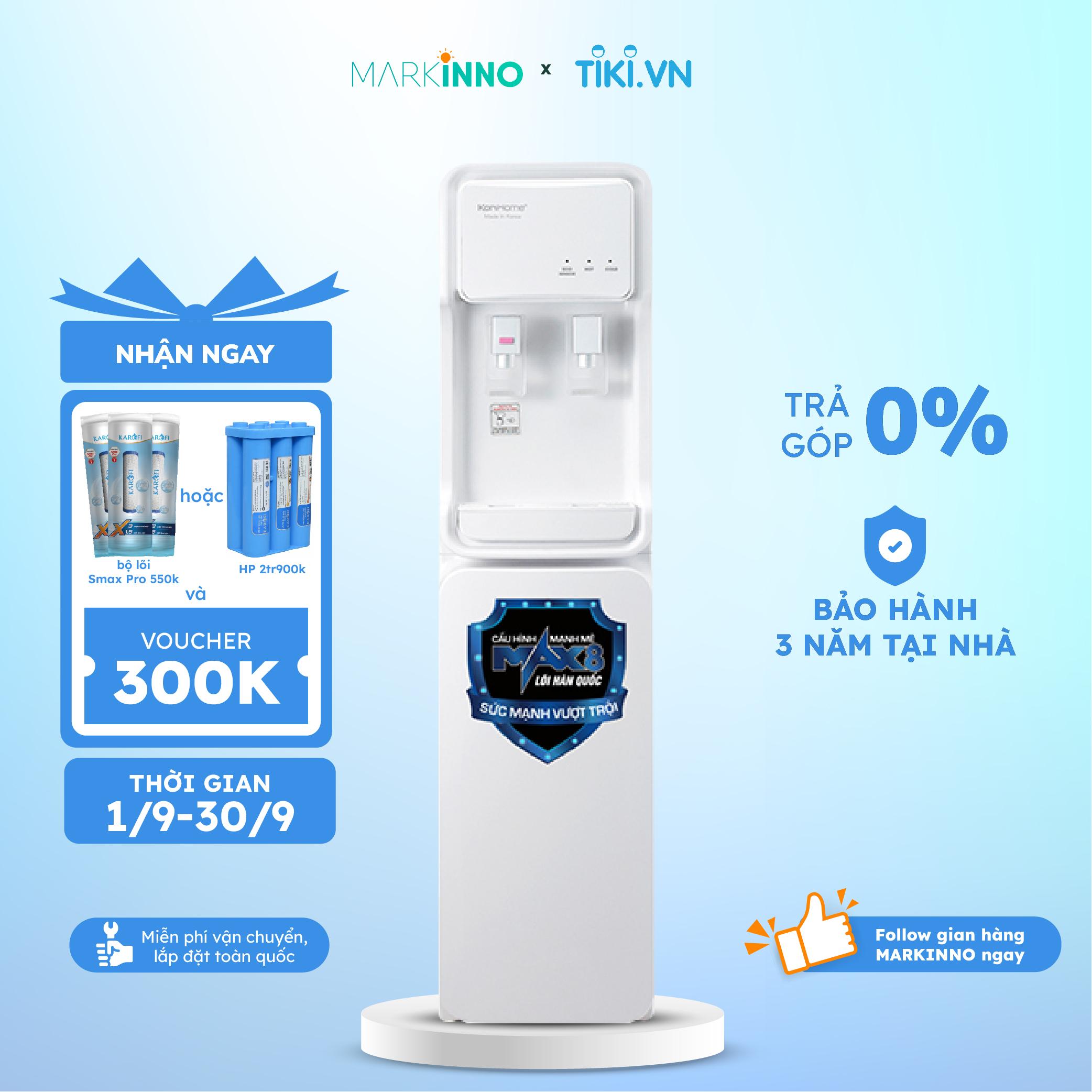 Máy lọc và làm nóng lạnh nước Korihome WPK-913 công nghệ hydrogen alkaline tăng cường sức khoẻ hàng chính hãng