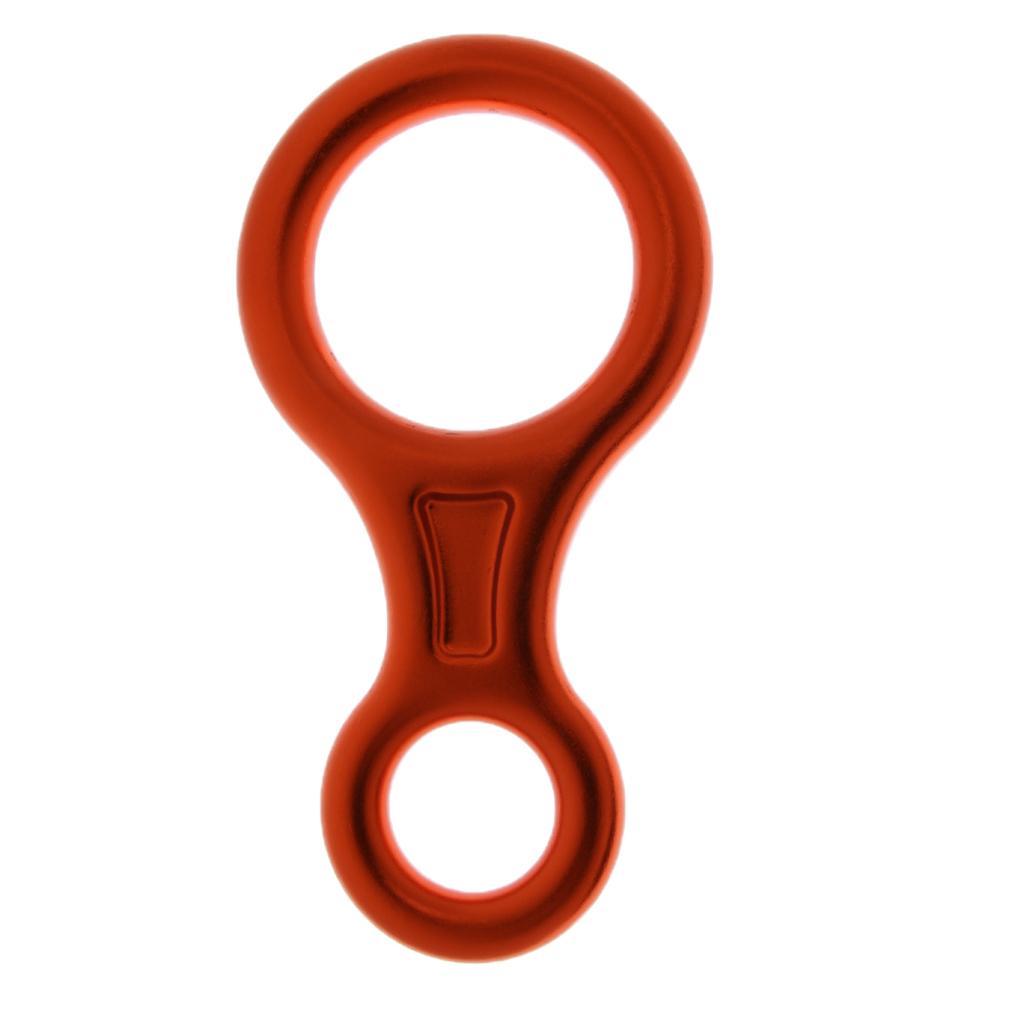 Figure 8 Descender Screw Locking Carabiner Rappelling Climbing Gear Hardware Orange