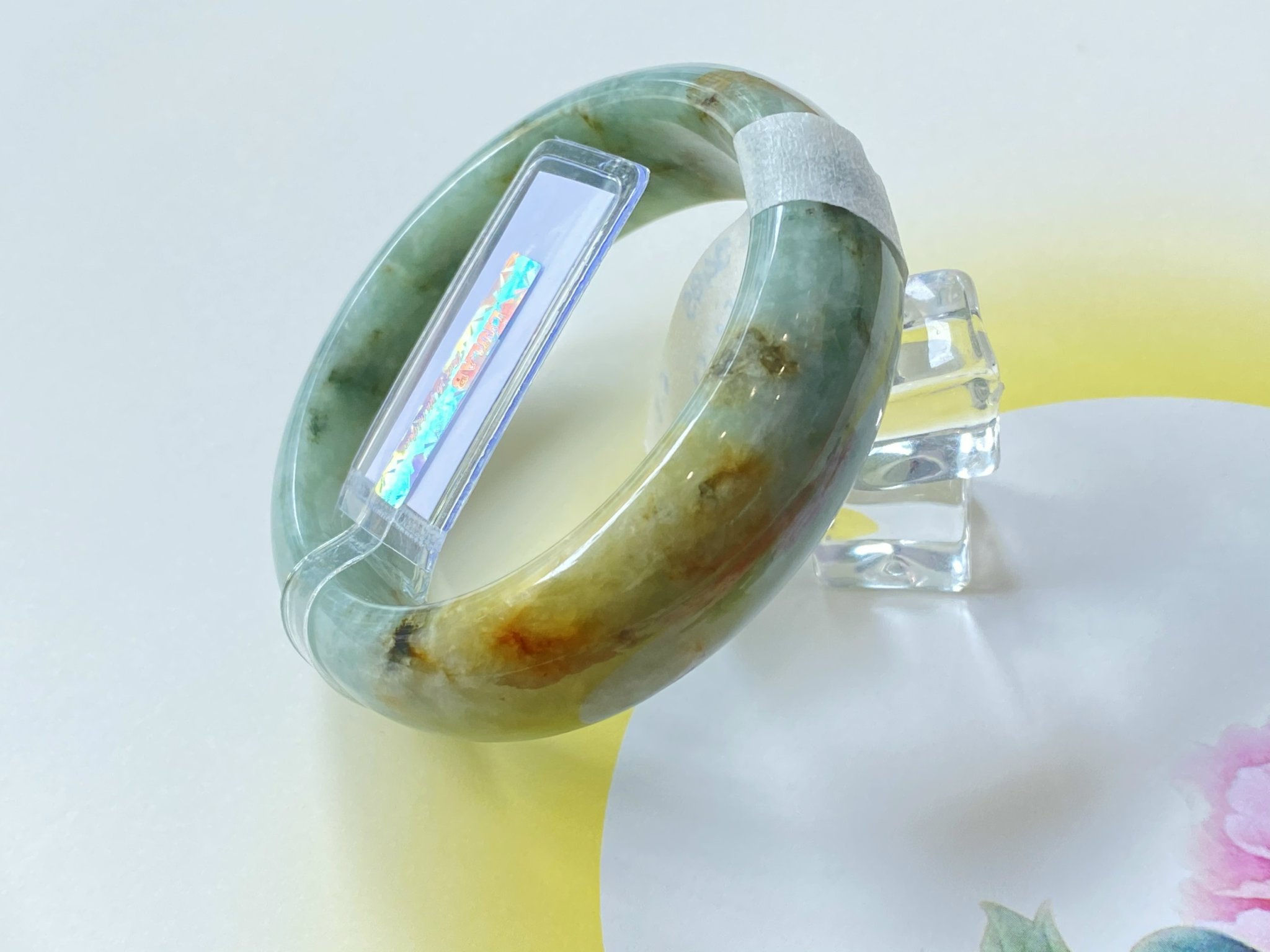 Vòng cẩm thạch bản hẹ đẹp sang PQ9495 Ni 51-52