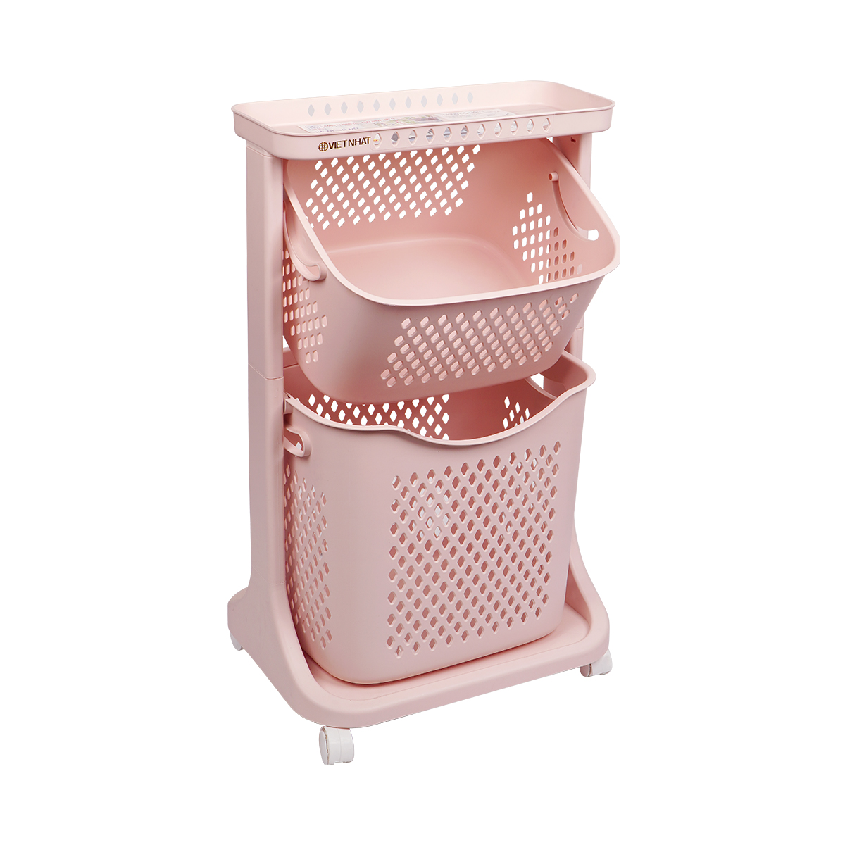 KỆ ĐỰNG ĐỒ 2 TẦNG 3 TẦNG ĐA NĂNG CÓ BÁNH XE XOAY 360 ĐỘ - GIỎ KỆ ĐỰNG ĐỒ ĐỰNG QUÀN ÁO GỌN GÀNG MÀU &amp; KIỂU DÁNG PHONG CÁCH HÀN QUỐC