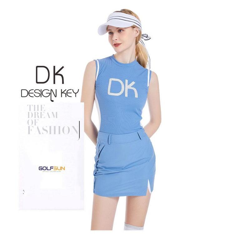 Fullset nữ chơi golf Thời trang Hàn Quốc - Phiên bản đặc biệt DK216-08-09 - Xanh dương,XL