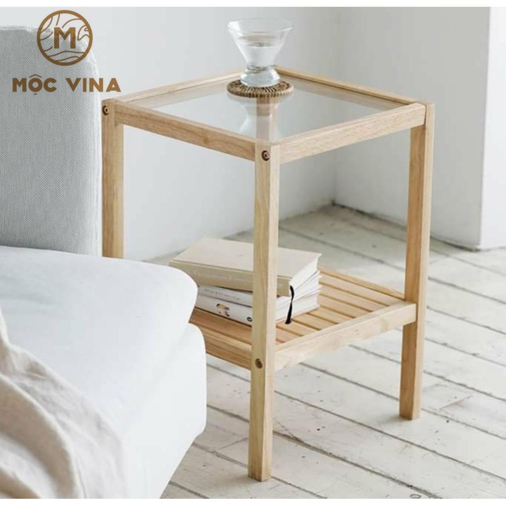 Tủ Đầu Giường Kệ Đầu Giường Mặt Kính Phong Cách Hàn Quốc Mộc Vina