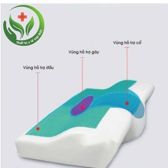 Gối Ngủ Cao Su Non Điều Hoà Cao Cấp Cho Người Đau Cổ Vai Gáy, Thoái Hoá Đốt Sống Cổ