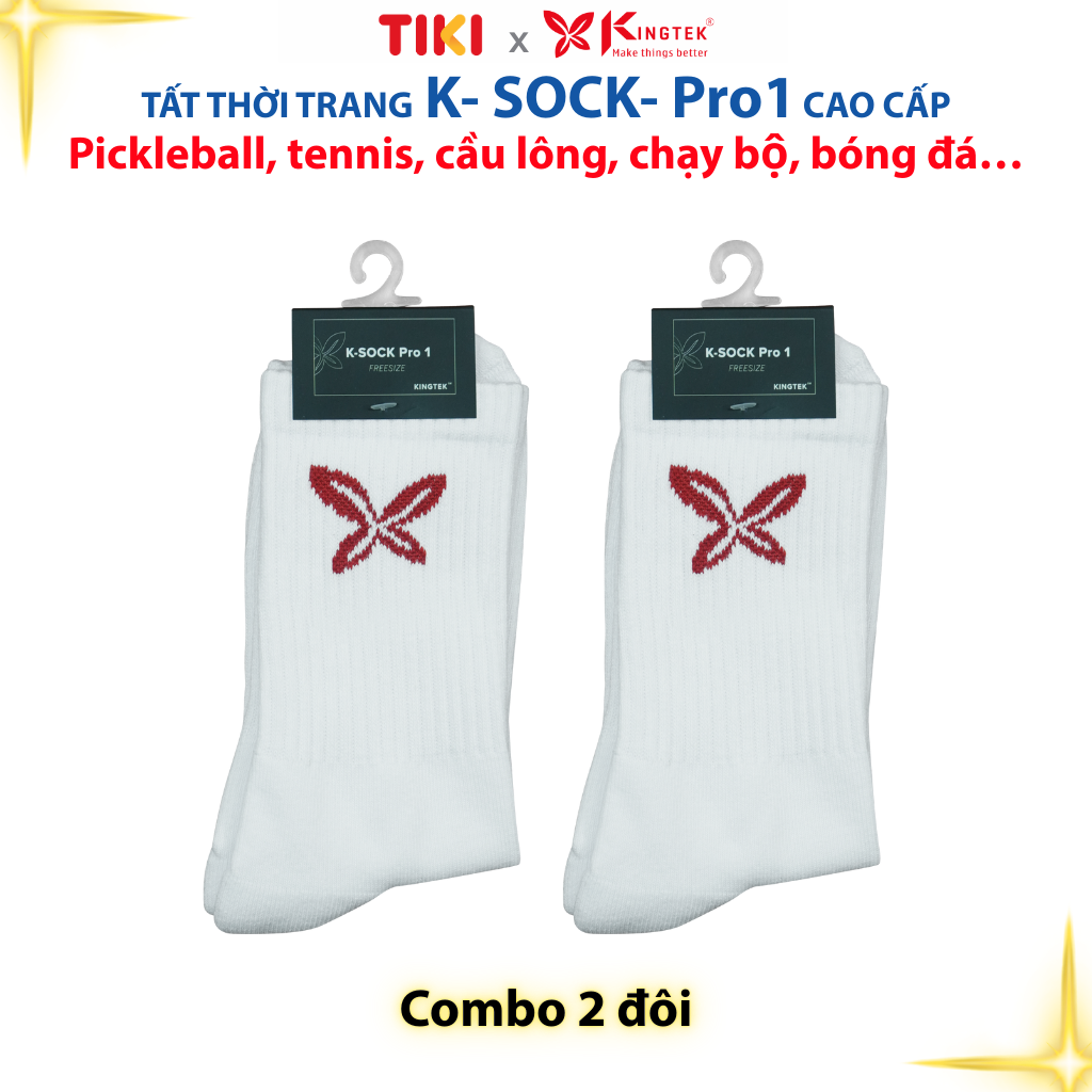 Tất Thời Trang KINGTEK K-SOCK PRO | Kháng Khuẩn – Chống Trượt – Siêu Thoáng