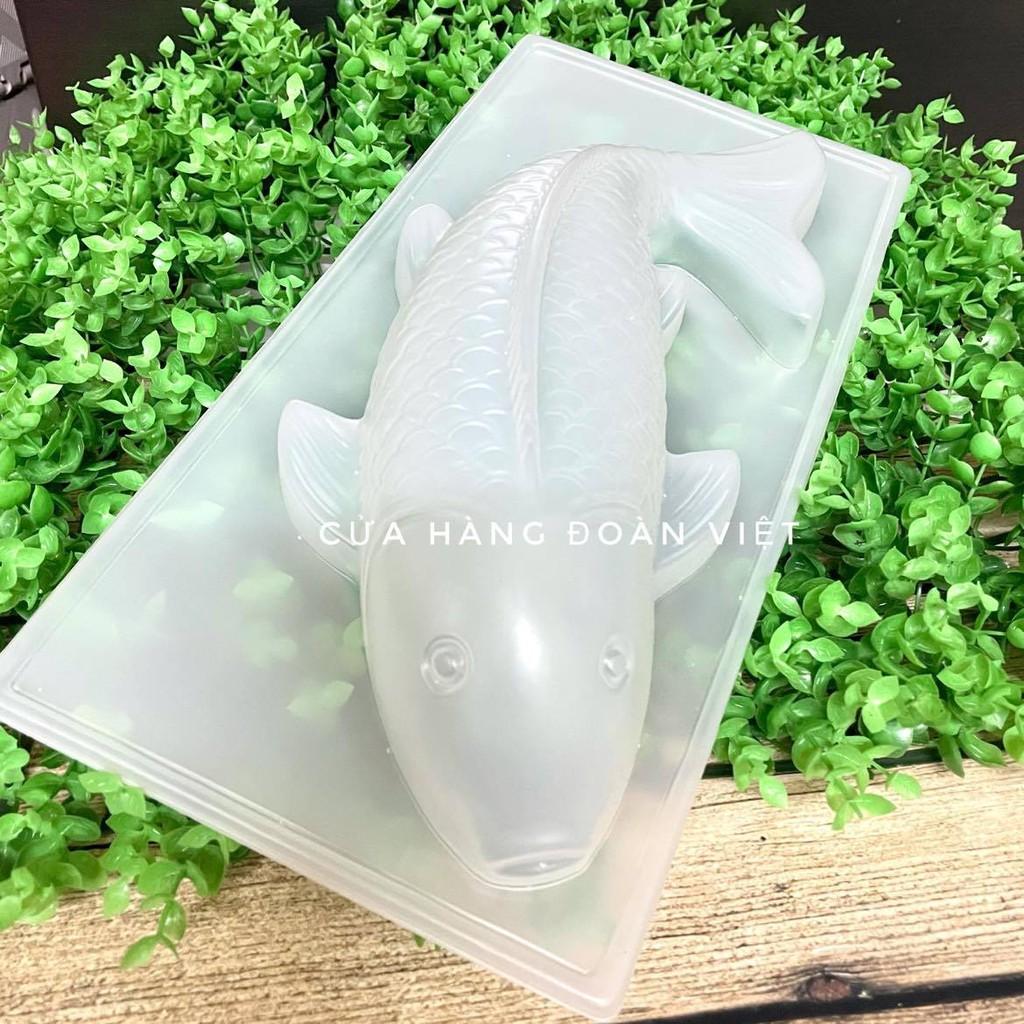 Khuôn rau câu, khuôn nhấn xôi, bánh tổ ….. Hình cá koi , cá chép - Chất liệu nhựa dày bóng , siêu sắc nét nhiều size