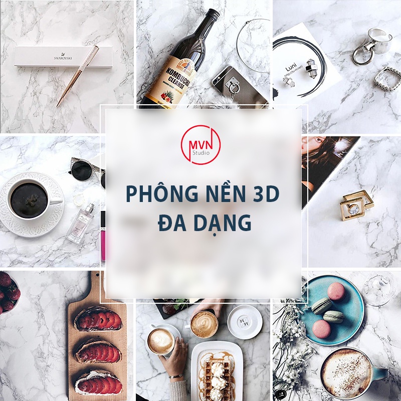 Tấm phông nền giấy 3D in hai mặt đạo cụ chụp ảnh sản phẩm