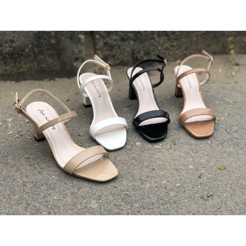 Giày sandal nữ thời trang quai mảnh cao 5 phân gót nhỏ _A026GNSD