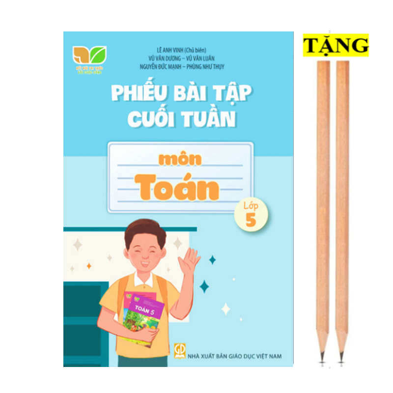 Sách - Combo 3 cuốn Phiếu bài tập cuối tuần môn Toán + Tiếng Việt + Tiếng anh lớp 5 ( Kết Nối Tri Thức ) - ĐN