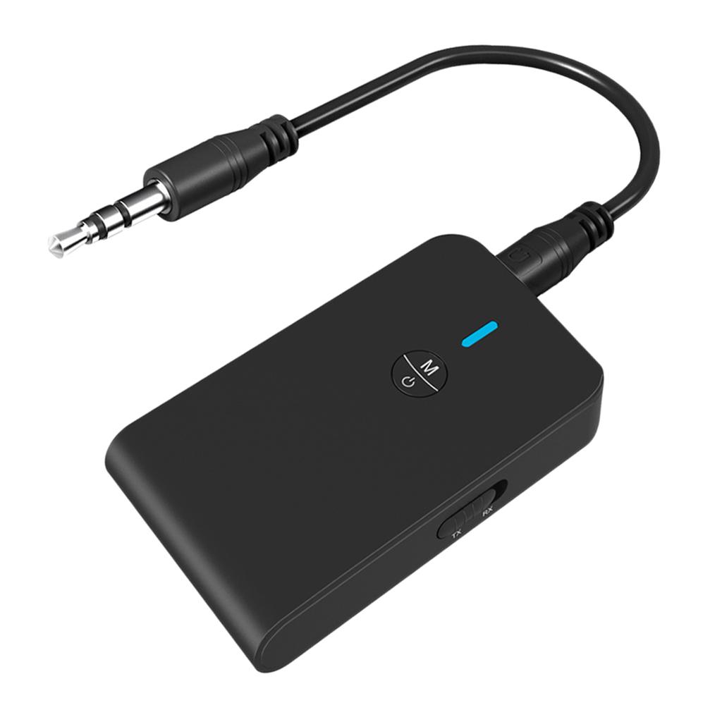 Bluetooth 5.0 Receiver Transmitter 2-in-1 3.5mm Bluetooth Audio Adapter For TV PC Headphone Speaker Car Home Sound System