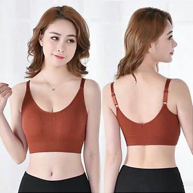 Áo bra cotton tăm xuất nhật mặc cực năng động dễ phối đồ