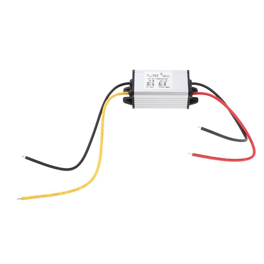 Converter DC 20-60V to 12V 3A Supply Module Waterproof#2
