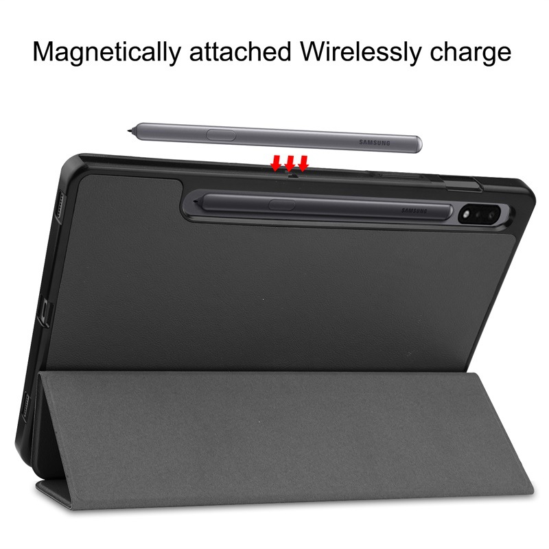 Bao Da Cover Dành Cho Máy Tính Bảng Samsung Galaxy Tab S7 11 Inch T870 / T875 Hỗ Trợ Smart Cover