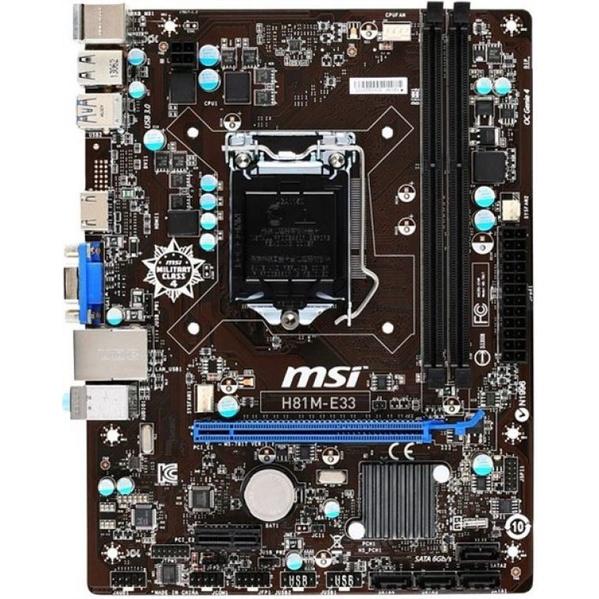 Mainboard MSI H81M-P33 SK 1150  - Hàng Chính Hãng