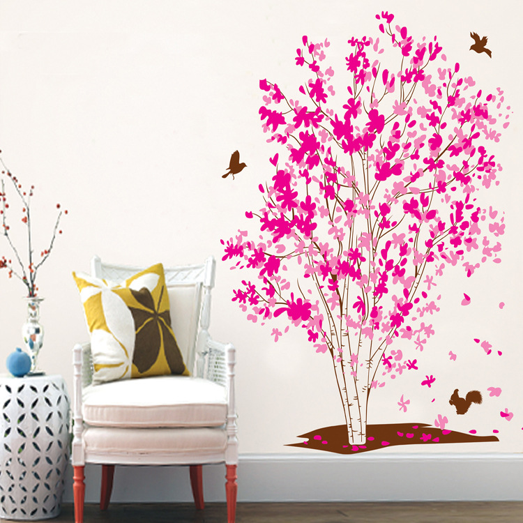 Decal Dán Tường PINK LOVE TREE -XY1161