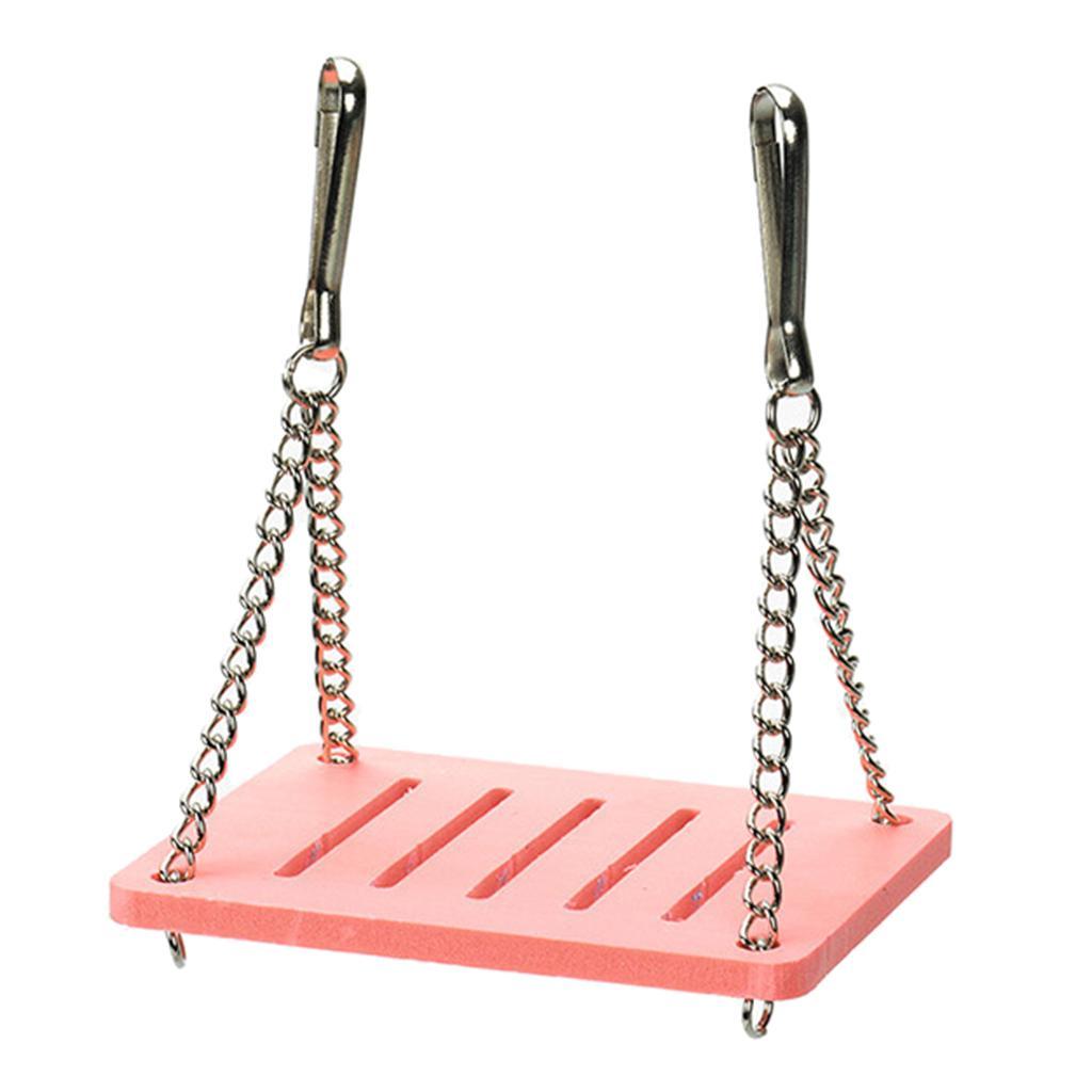 Set of 2, Animal Rat Chinchilla Guinea Pig Hamster Swing and Tunnel Tube