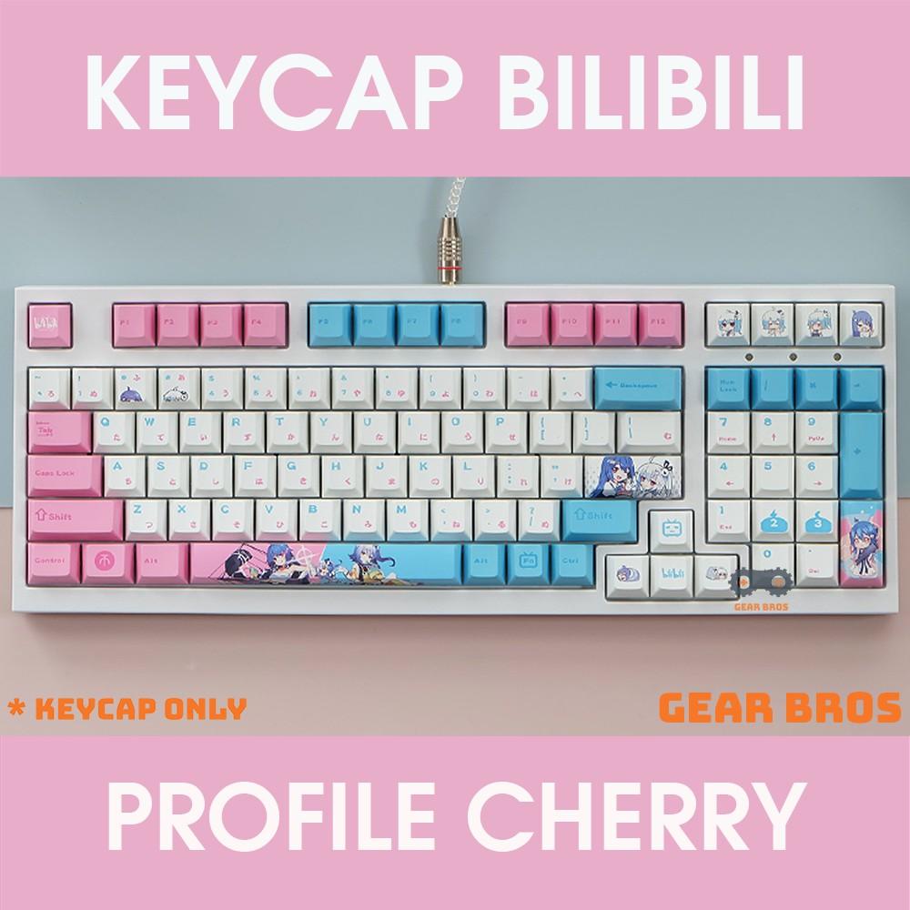 Keycap Bilibili Thick PBT Cherry Profile 134 Phím | Gearbros