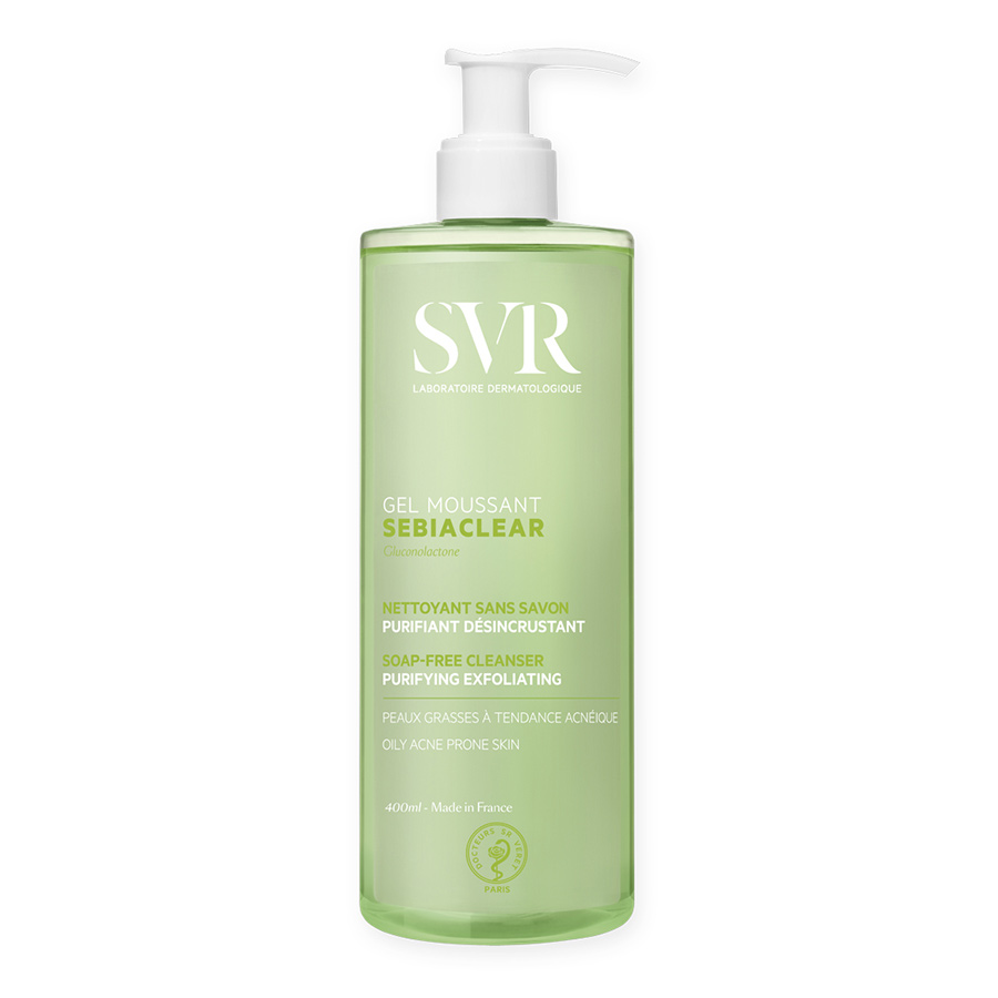 Sữa Rửa Mặt Không Có Xà Phòng Và Tẩy Tế Bào Chết Sebiaclear Gel Moussant SVR 400ml - JESS SHOP COSMETICS