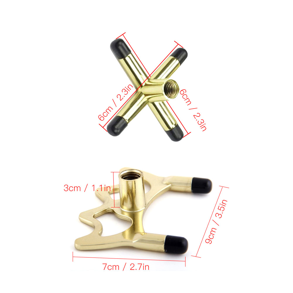 Set 2 giá đỡ đầu cơ bida bằng sắt tráng đồng, bền và nhẹ