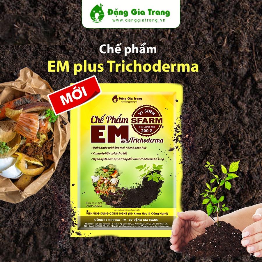 Chế Phẩm EM Plus Trichoderma Sfarm Gói 200gr