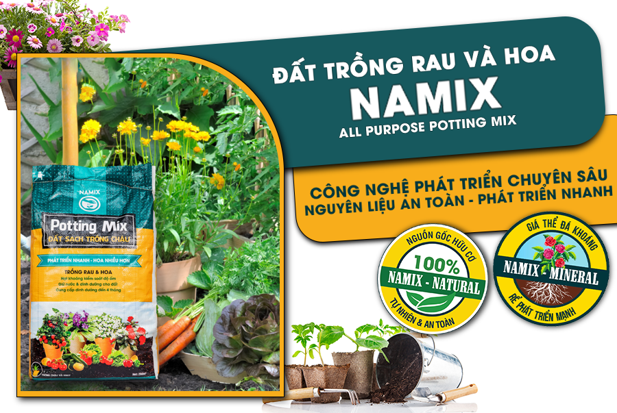 Đất trồng rau và hoa Namix