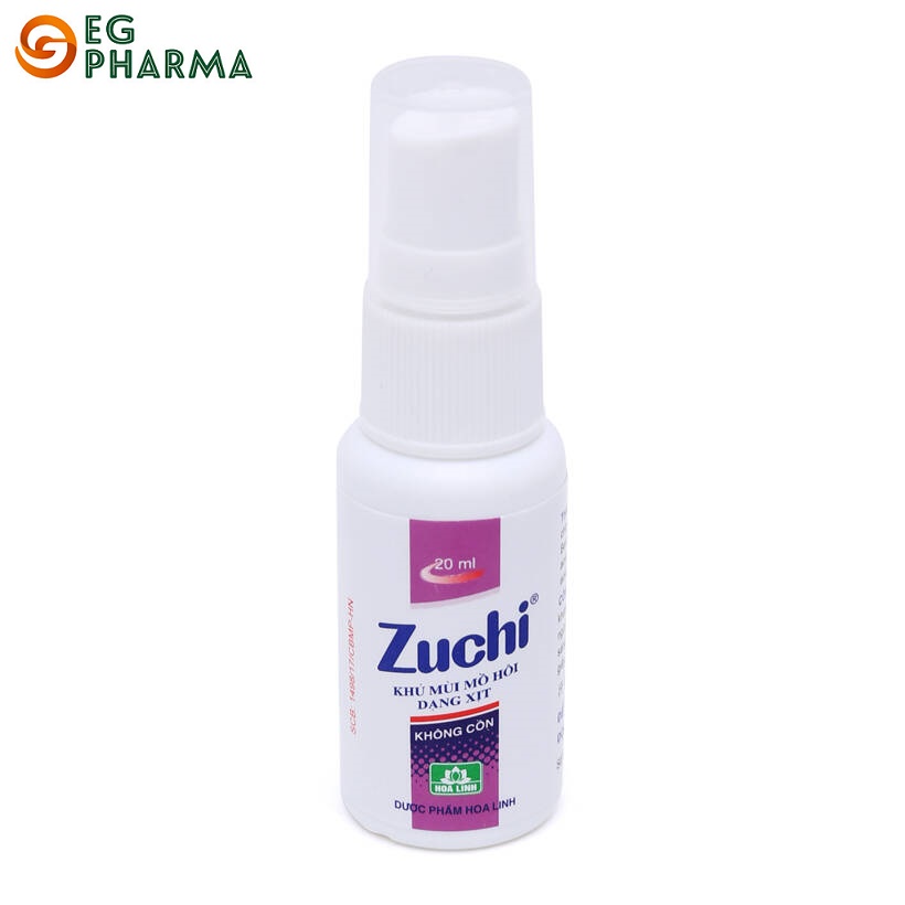 Xịt khử mùi hôi nách Alcohol Free Zuchi (20ml) hương thơm nhẹ, không cồn, không kích ứng da - XZ2 01