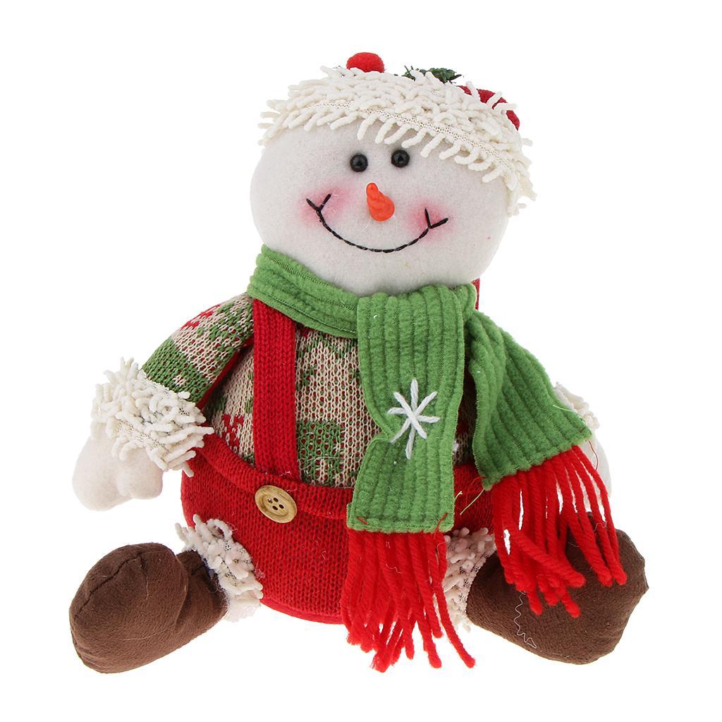 Christmas Sitting Plush Doll Gift Toy Christmas Ornament Home Decor
