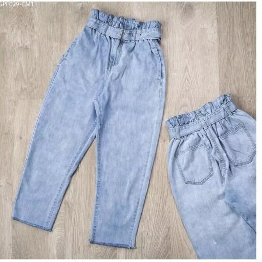 QUẦN BAGGY JEAN NỮ ( KÈM ẢNH THẬT ) MÀU XANH NHẠT SANG TRỌNG TB11