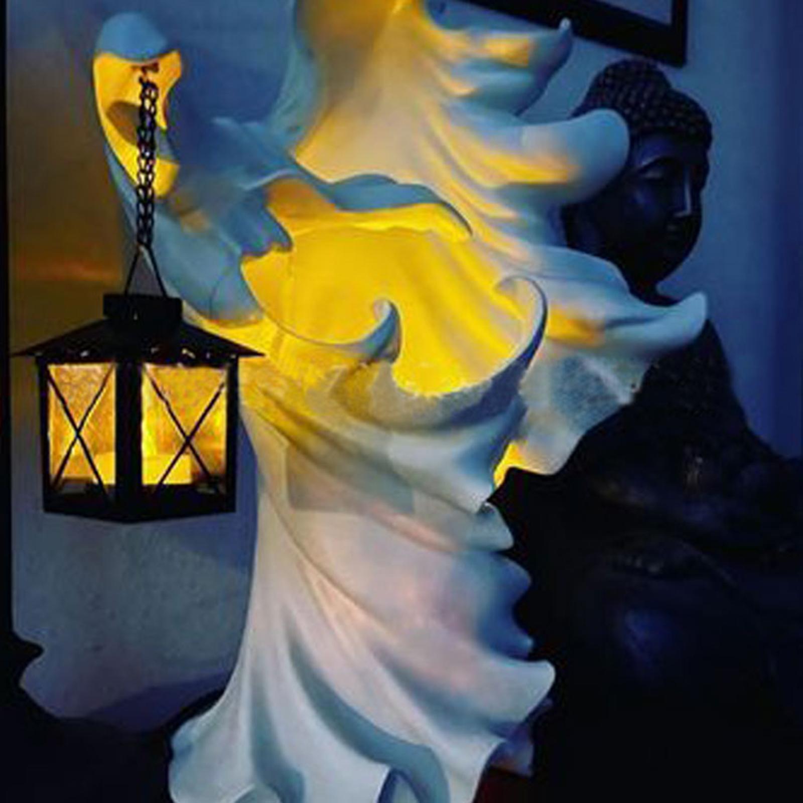 8" Resin Halloween Statue Figurine with Lantern Yard