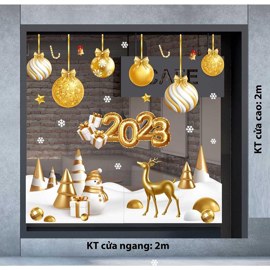 DECAL TRANG TRÍ GIÁNG SINH 2023 COMBO SỐ 9