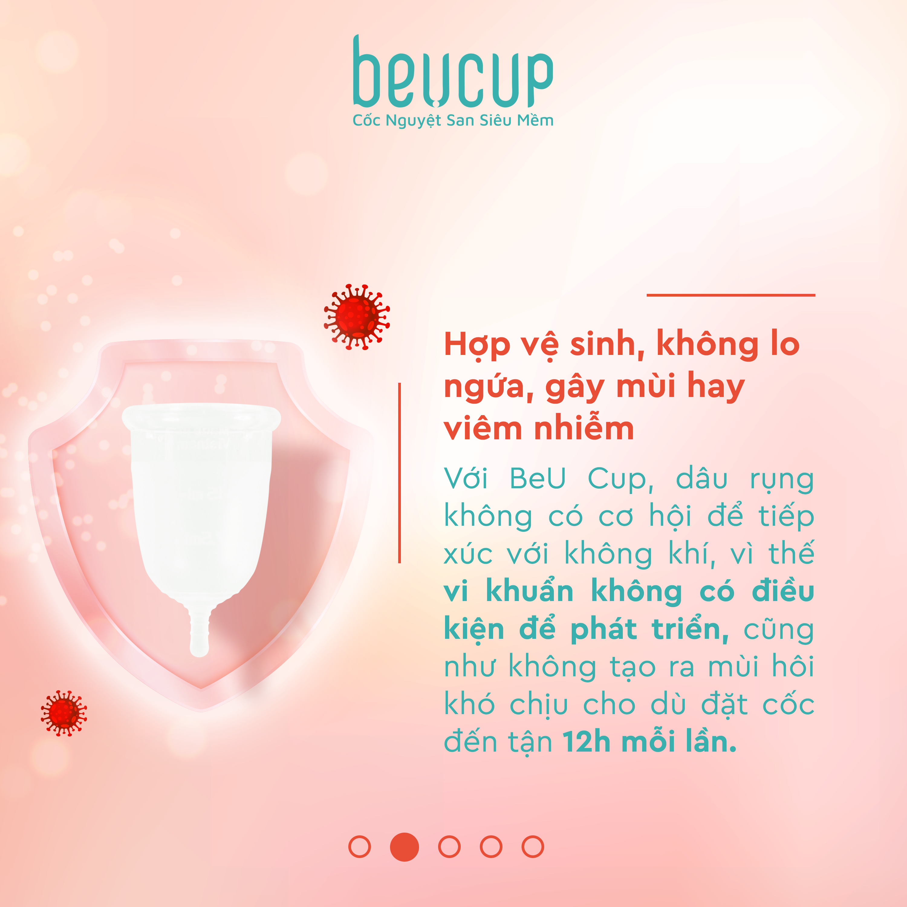 Cốc Nguyệt San Beucup Super Soft Siêu Mềm Kèm Gel Vệ Sinh Phụ Nữ BeU Mate Dịu Nhẹ 50ml